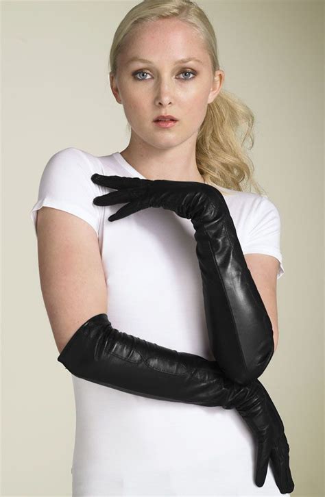 prada lederhandschuhe|Black Leather Gloves .